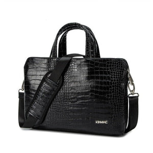 CROCO LEATHER MESSENGER HANDBAG - Laptop Bags Australia