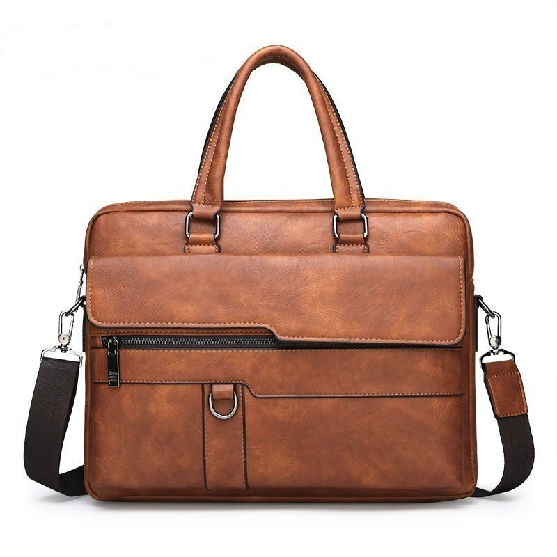 Leather Messenger Bag For Men - Main Image