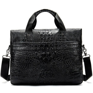 Luxury Croco Leather Laptop Bag 14-inch