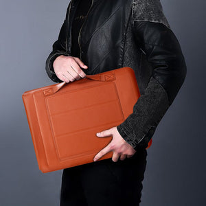 Leather Sleeve Set With Support Frame for MacBook 13-inch - Laptop Bags Australia